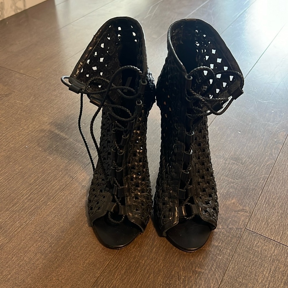 Daniele Michetti Lace up Heel Booties